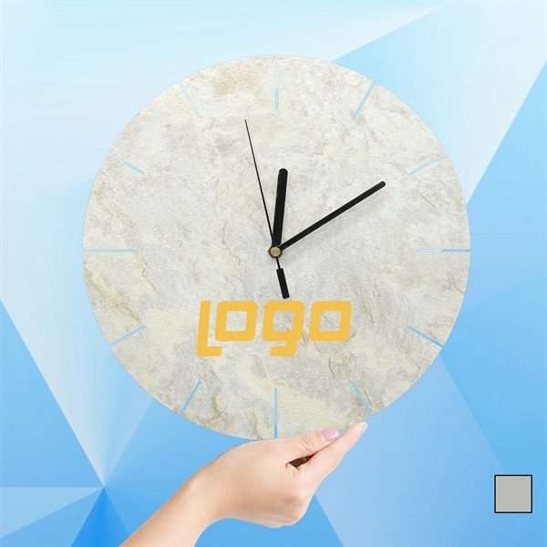 Contracted Hollow Out Marble Clock - Image 1