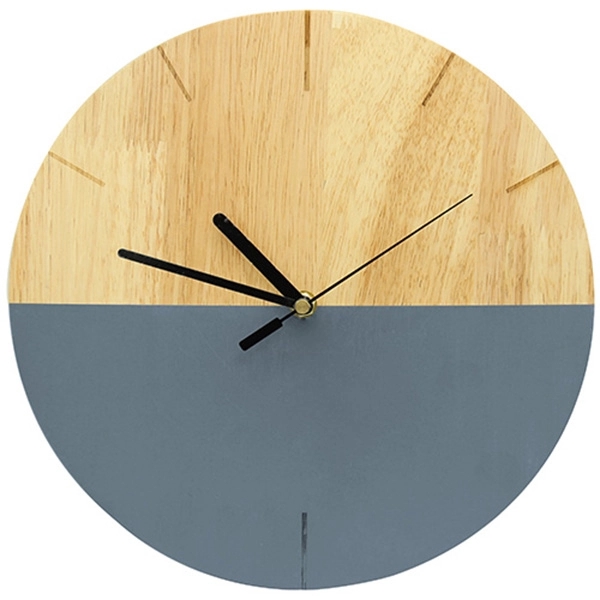 Colored Wooden Wall Clock - Image 2