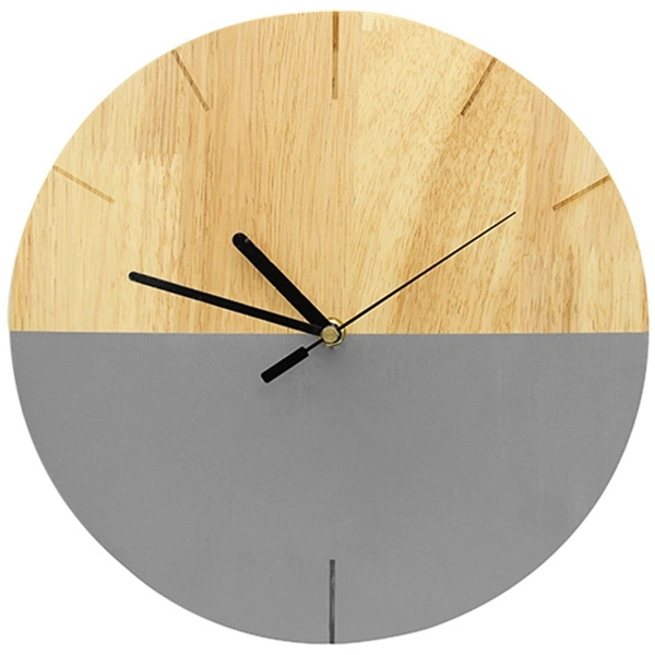 Colored Wooden Wall Clock - Image 3