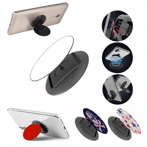 Grip Socket Phone Holder with Metal Top for Car Mount