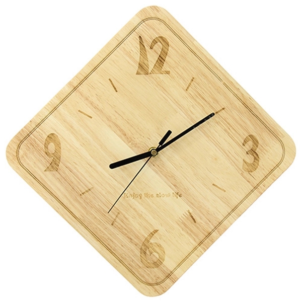 Eco-friendly Wooden Wall Clock - Image 2