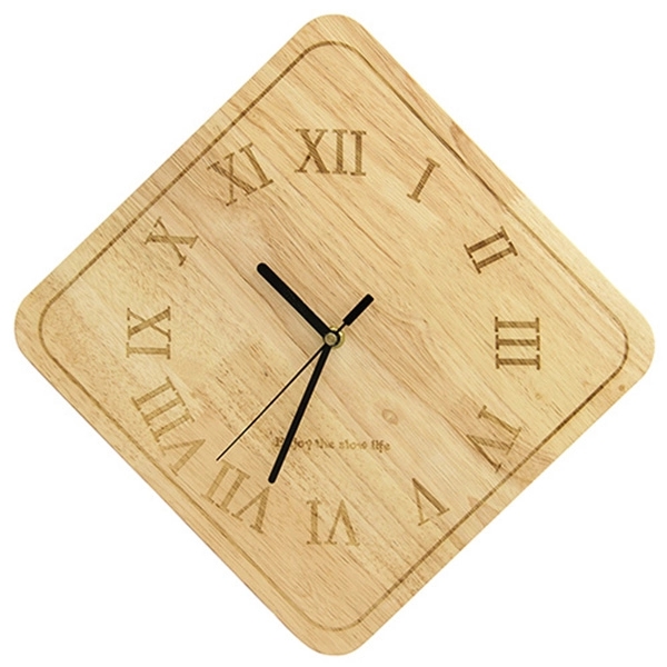 Roman Numerals Wooden Wall Clock - Image 2