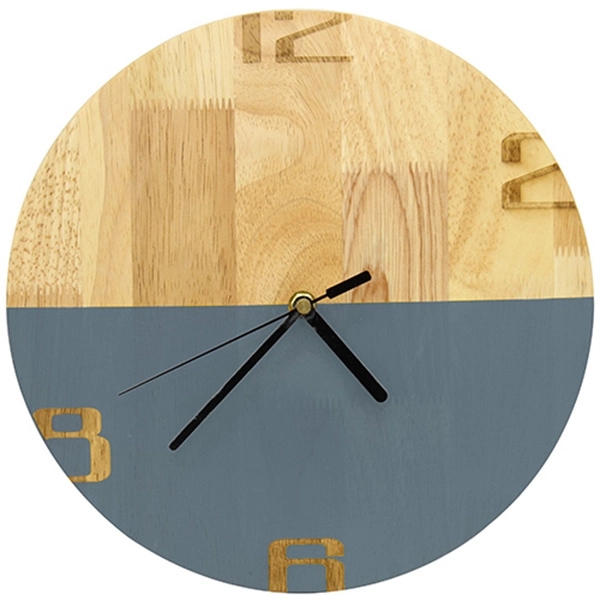 Mixed Color Wooden Wall Clock - Image 2