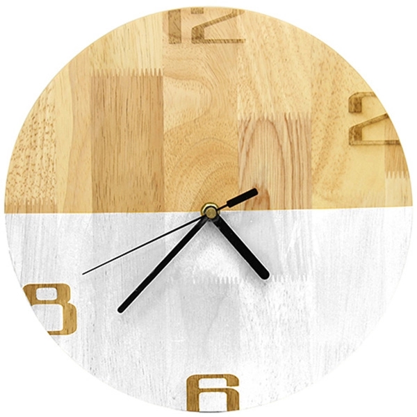 Mixed Color Wooden Wall Clock - Image 5