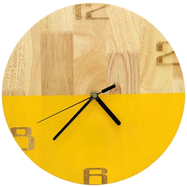 Mixed Color Wooden Wall Clock - Image 6