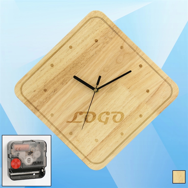 Solid Wooden Wall Clock - Image 1