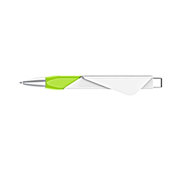 Plunge-action Ballpoint Pen w/ Clip - Image 4