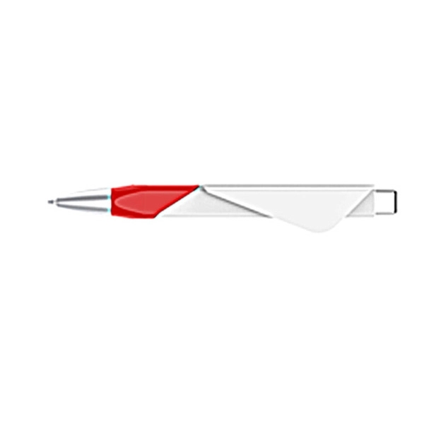 Plunge-action Ballpoint Pen w/ Clip - Image 5