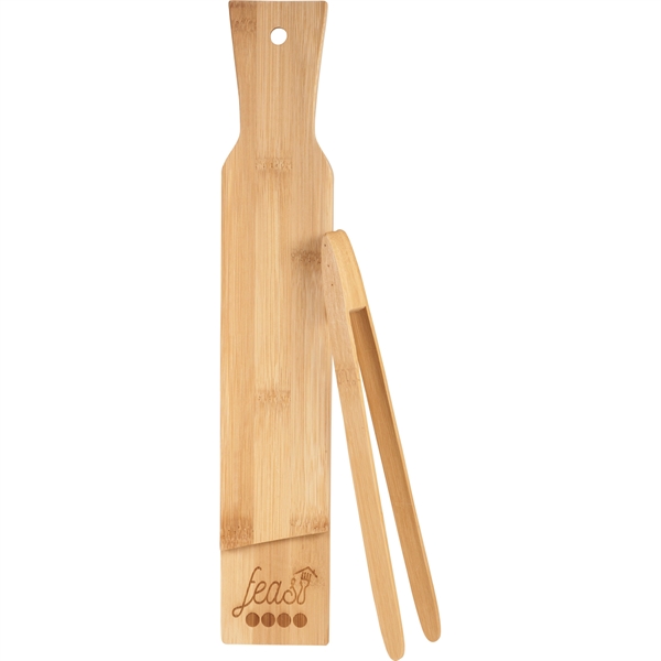 Bamboo Cutting and Serving Board Set - Image 1