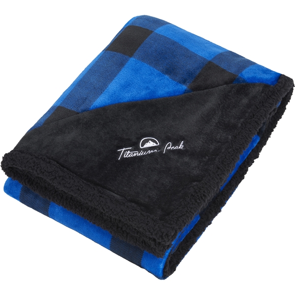 Field & Co.® Buffalo Plaid Sherpa Blanket - Image 1