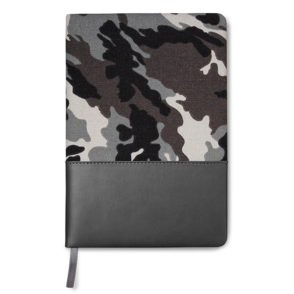 5" x 8" Hard Cover Camo Canvas Journal - Image 4