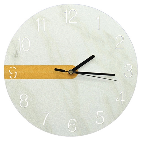 11 7/16'' Hollow Out Marble Wall Clock - Image 2