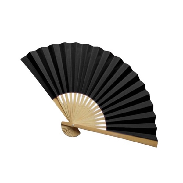 Chinese Style Bamboo Folding Hand Held Fan - Image 1