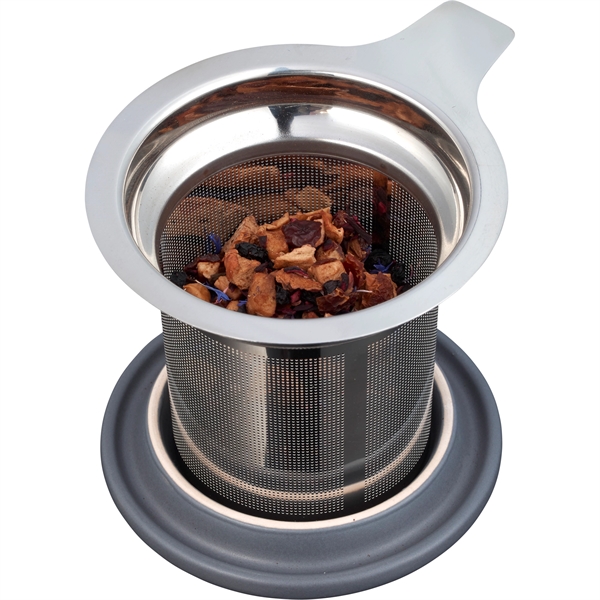 Tulsa Tea & Coffee Ceramic Mug With Lid 14oz - Image 7