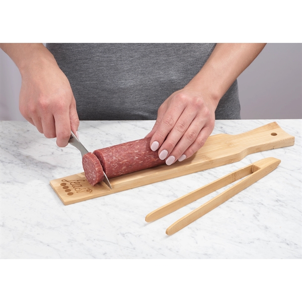 Bamboo Cutting and Serving Board Set - Image 6
