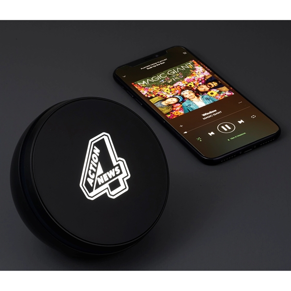 Light Up Logo Desktop Bluetooth Speaker - Image 1