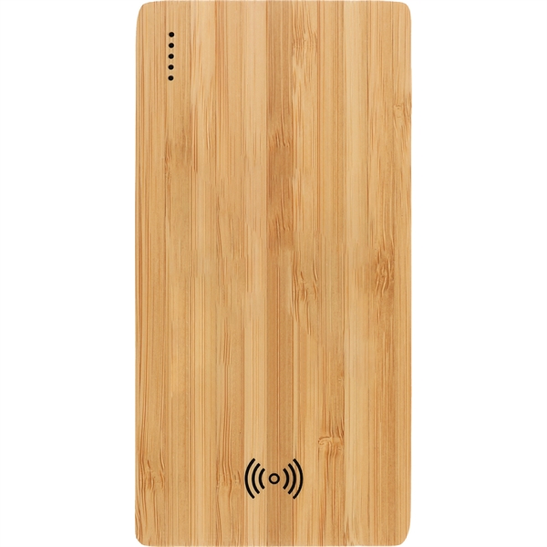Plank 5000 mAh Bamboo Wireless Power Bank - Image 3