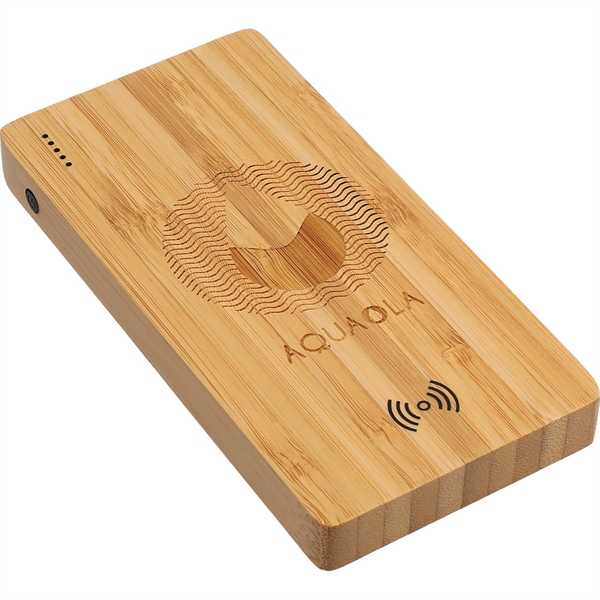 Plank 5000 mAh Bamboo Wireless Power Bank - Image 5