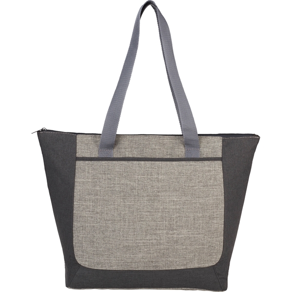 Reclaim Two-Tone Recycled Zippered Tote - Image 3