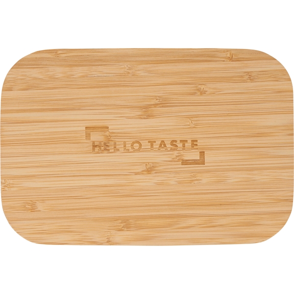 Bamboo Fiber Lunch Box with Cutting Board Lid - Image 8