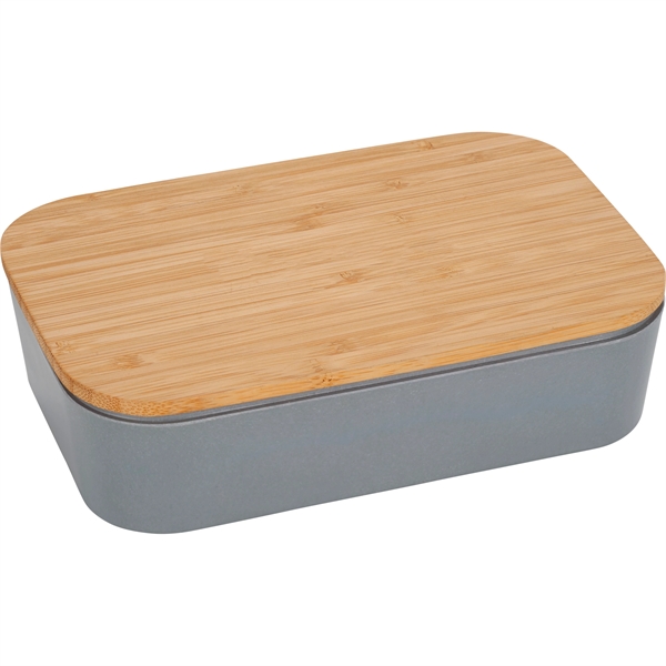 Bamboo Fiber Lunch Box with Cutting Board Lid - Image 14