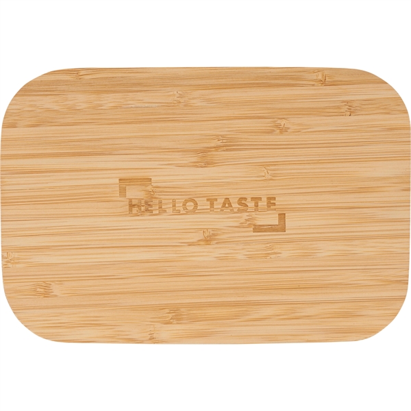 Bamboo Fiber Lunch Box with Cutting Board Lid - Image 17