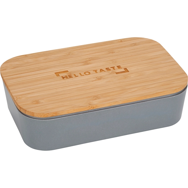 Bamboo Fiber Lunch Box with Cutting Board Lid - Image 19