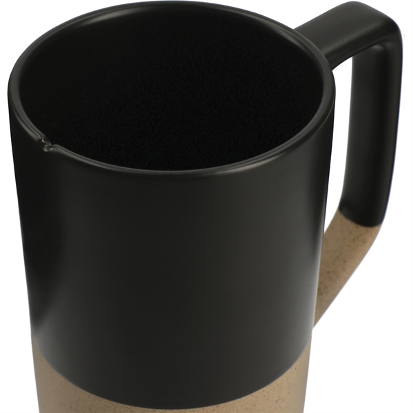 Tahoe Tea & Coffee Ceramic Mug with Wood Lid 16oz - Image 5