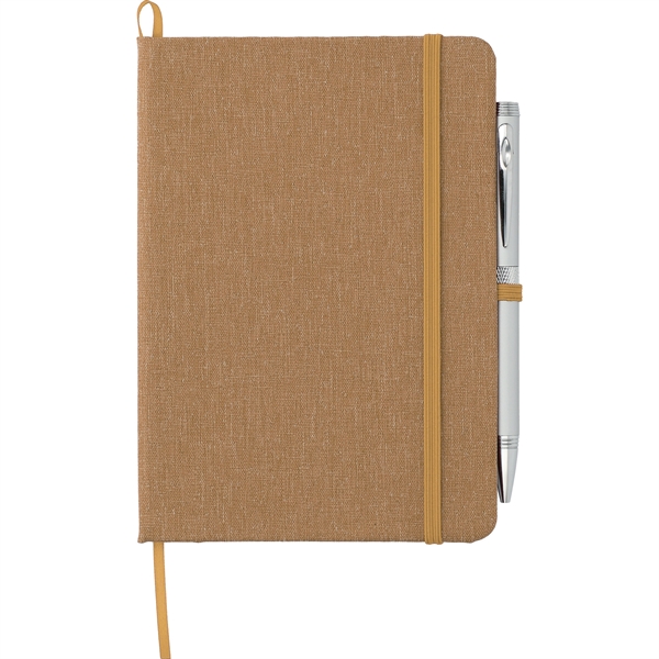 5" x 7" Recycled Cotton Bound Notebook - Image 3