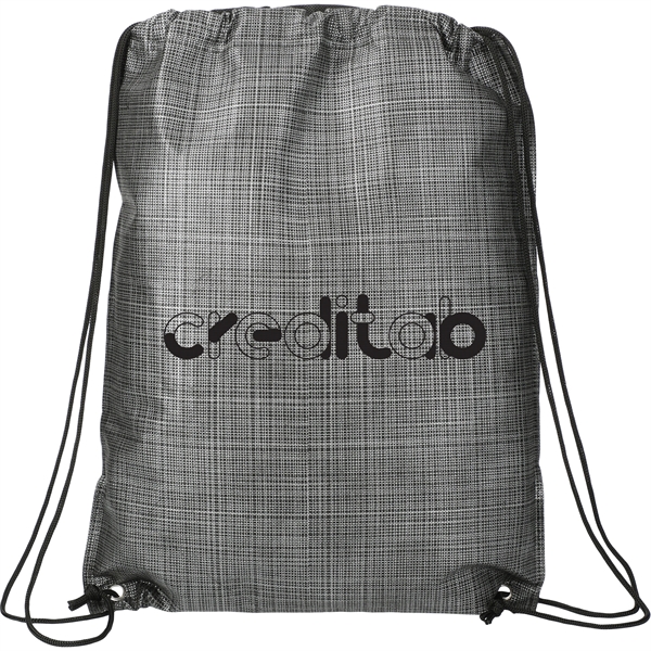 Crossweave Heat Sealed Drawstring Bag - Image 1