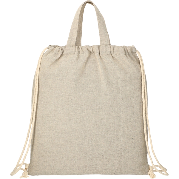 Recycled 4oz Cotton Drawstring Bag - Image 3