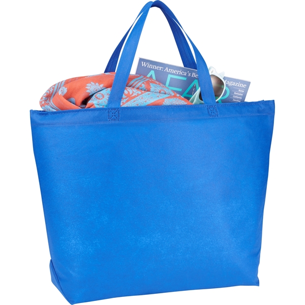 Challenger Zippered Non-Woven Tote - Image 4
