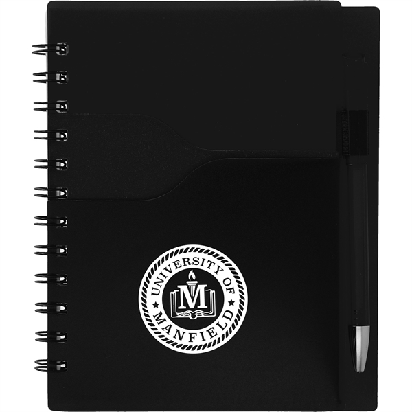 5" x 7" Valley Spiral Notebook With Pen - Image 1