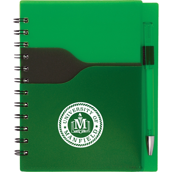 5" x 7" Valley Spiral Notebook With Pen - Image 4