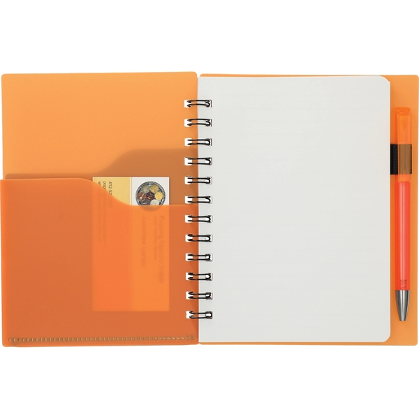 5" x 7" Valley Spiral Notebook With Pen - Image 6