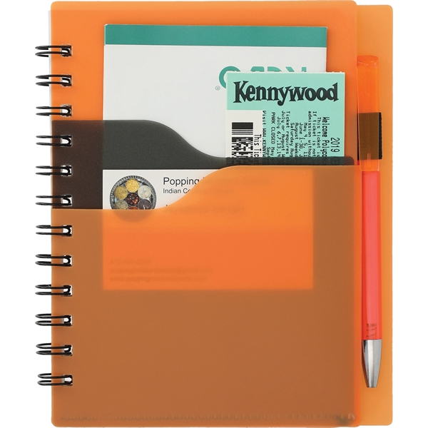 5" x 7" Valley Spiral Notebook With Pen - Image 9