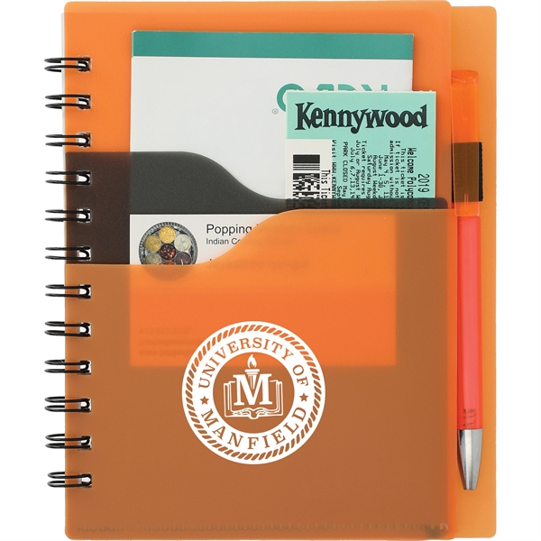 5" x 7" Valley Spiral Notebook With Pen - Image 11