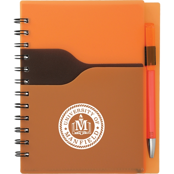 5" x 7" Valley Spiral Notebook With Pen - Image 12
