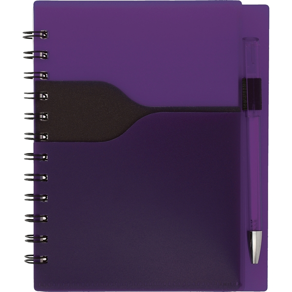 5" x 7" Valley Spiral Notebook With Pen - Image 15