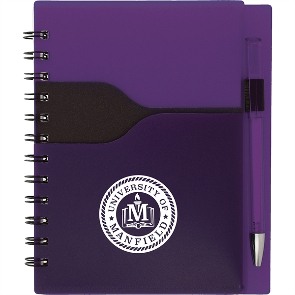 5" x 7" Valley Spiral Notebook With Pen - Image 16