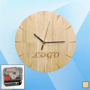 Plain Wooden Wall Clock