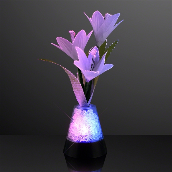 Usb Fiber Optic Flowers and Light Gems Centerpiece - Image 3