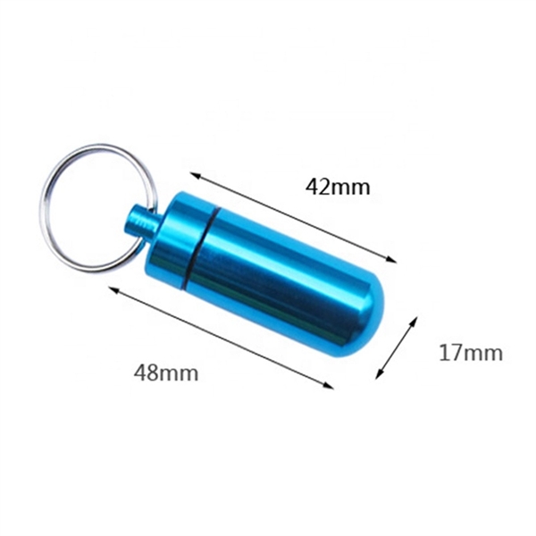 Aluminum Pill Box Keychain - Image 3