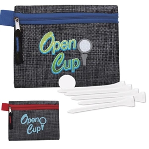Golf Tee Kit - 2-3/4" with Printed Non-woven Pouch