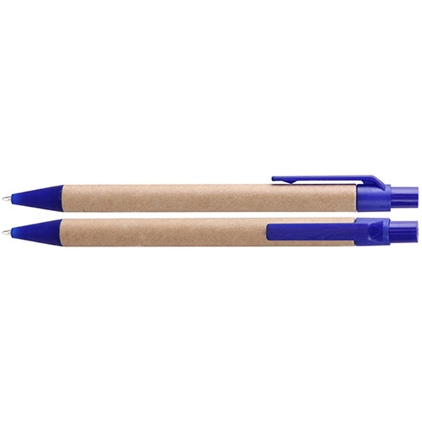 Eco-Green Paper Barrel Pen - Image 2