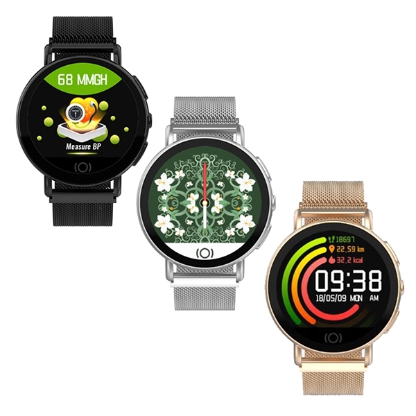 Elegant Fitness Watch with 3 Screen Options - Image 1
