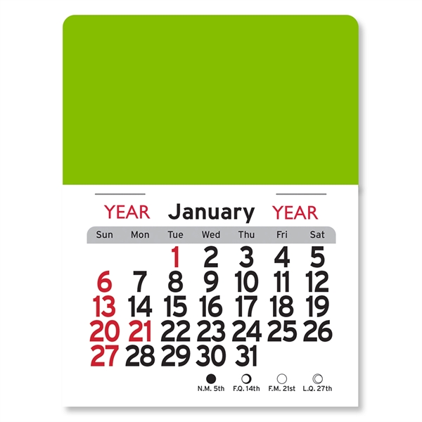 Rectangle Shaped Peel-N-Stick® Calendar - Image 2