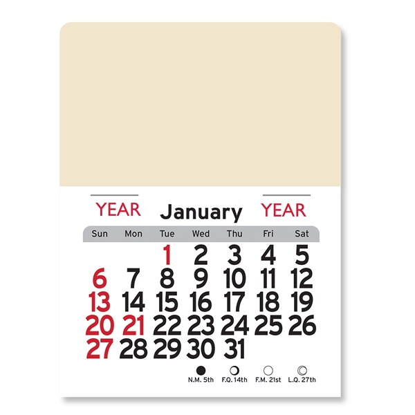 Rectangle Shaped Peel-N-Stick® Calendar - Image 5