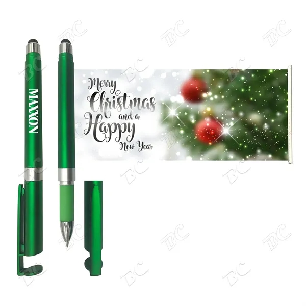Banner Promotional Message Pen with Phone Stand - Image 2