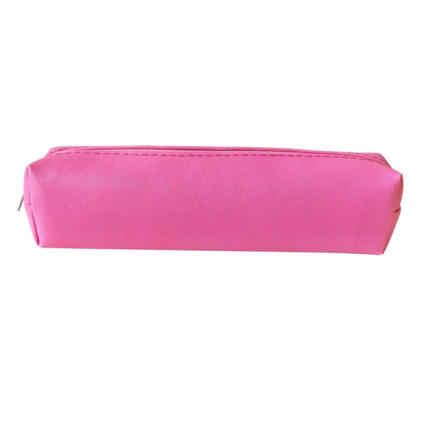 Leather Pencil Cases Pouch Bag with Zipper - Image 3